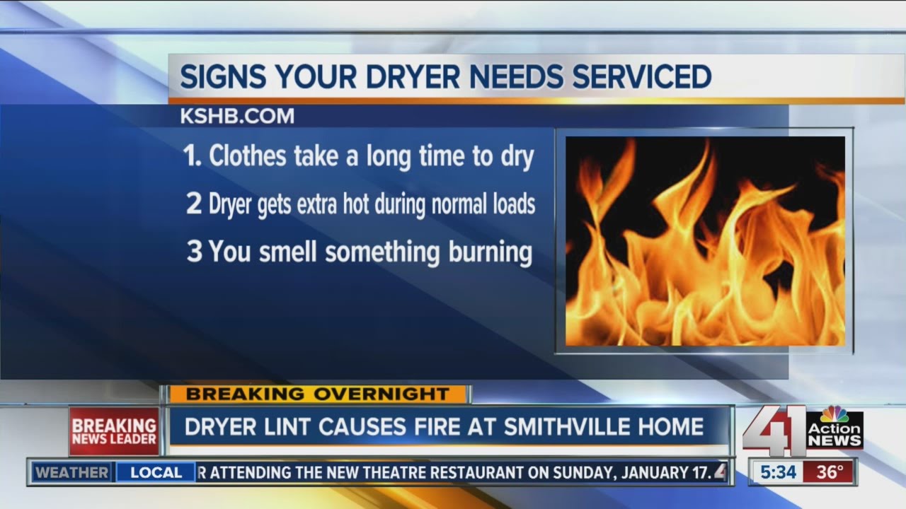 Dryer lint causes fire at Smithville home - YouTube