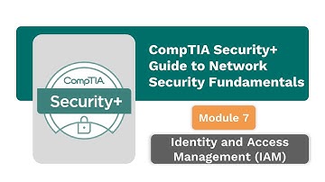 Identity and Access Management IAM - Guide to Network Security Fundamentals - CompTIA Security+
