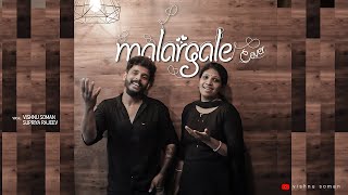 Malargale cover | Vishnu soman | Supriya rajeev  | A R Rahman | K S chithra Hariharan