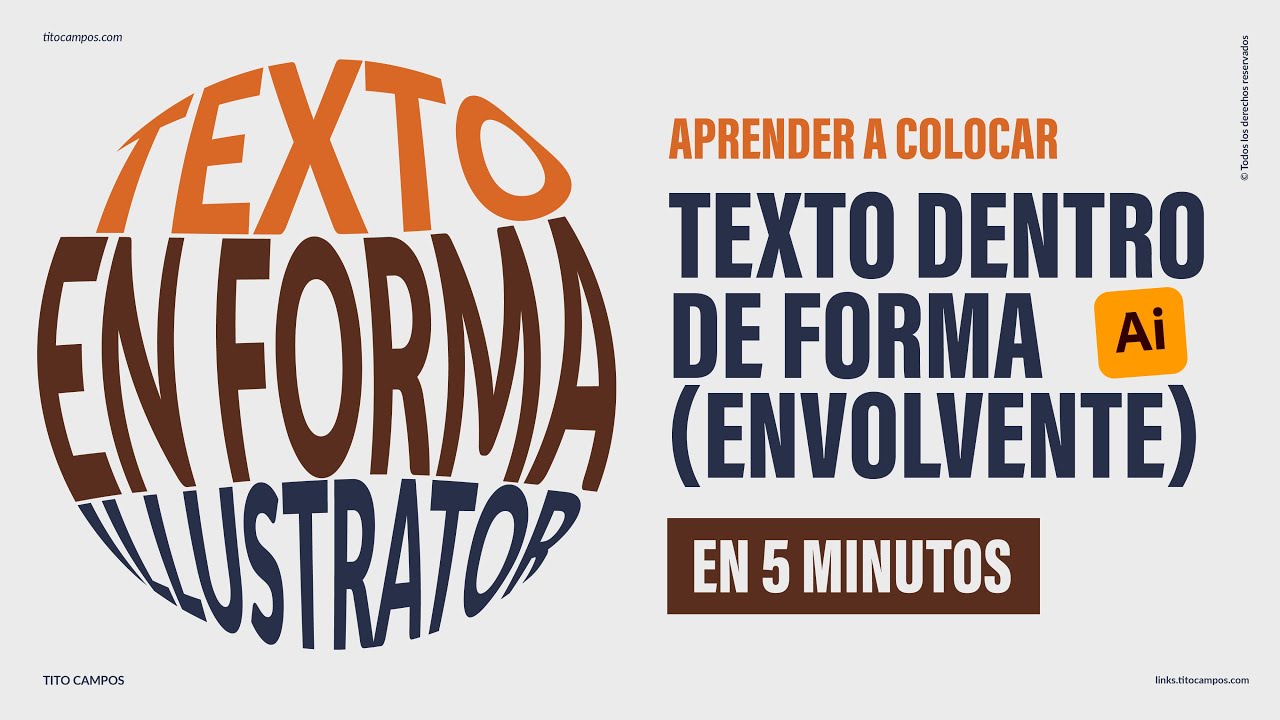 Colocar Texto en Forma - Distorsión de Envolvente en Adobe Illustrator ...
