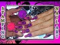 Стемпинг на Неоновый Пигмент с Китайской Пластиной SPV / Stamping Nail Art .