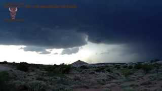 Timelapse of Tornadogenesis! South of Erick OK May 29th 2013