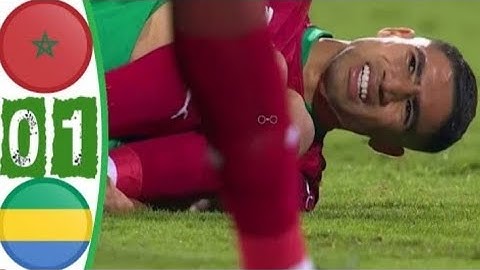 هدف الجابون على المغرب و خطأ فادح من الدفاع 0/1