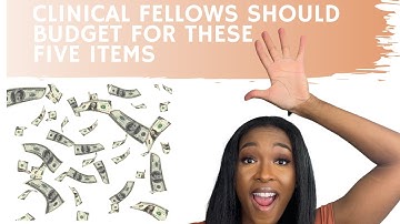 FIVE items to include in your budget as a MEDICAL CF-SLP | Clinical Fellowship | Speech Pathologist