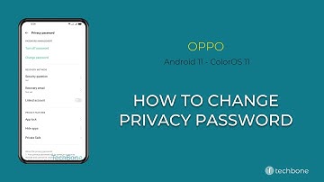 How to Change Privacy password - Oppo [Android 11 - ColorOS 11]