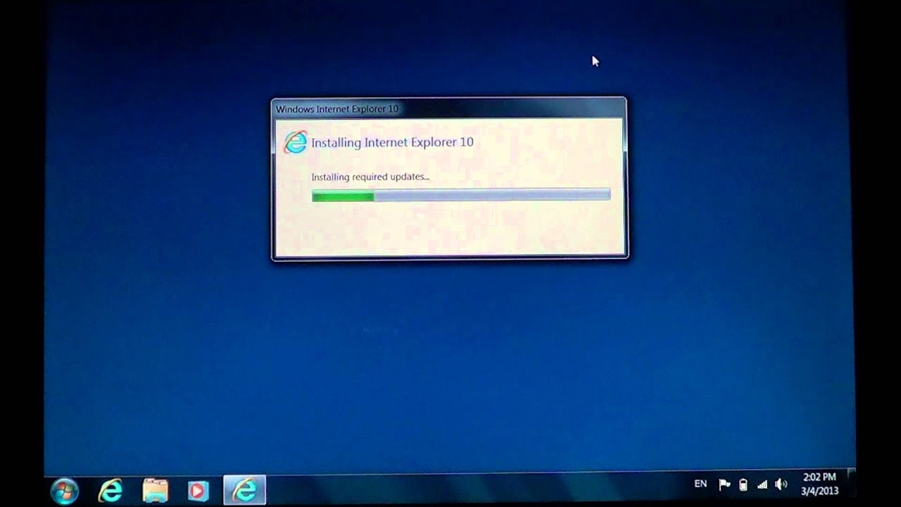 Windows 7 - Downloading Internet Explorer 10 - YouTube