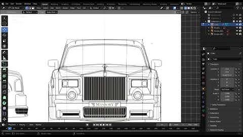 Blender Rolls Royce Speedmodel