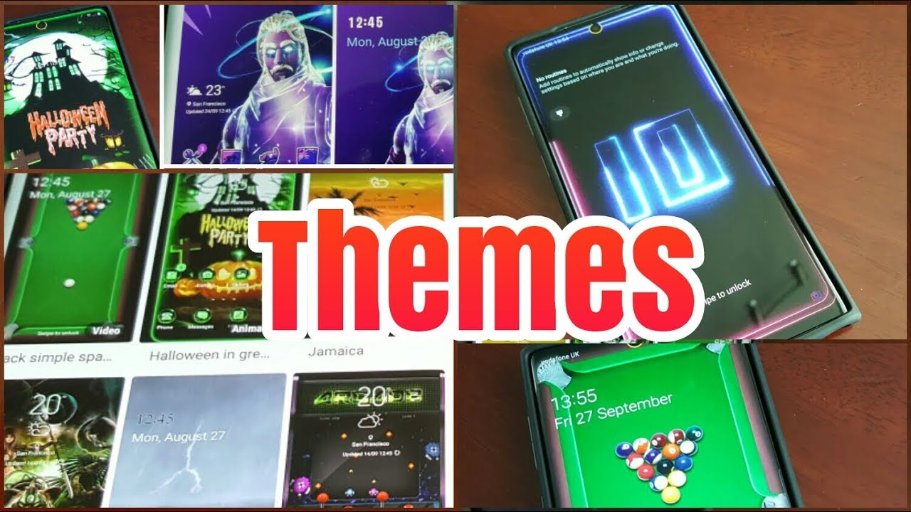 Samsung Galaxy Note 10 My Best Themes Collection - Youtube