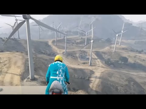 GTA5 개꿀잼 풍차 오토바이 스턴트 레이스 [울산큰고래]