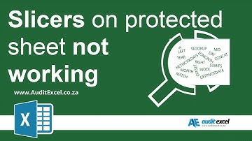 Slicers on protected sheets not working