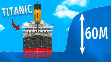 Titanic VS Different Waves! | Floating Sandbox 🌊