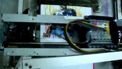Second Video Printing Result Direct To Garment DTG with Servo Motor and STM32F4