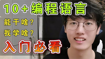 新手学哪个编程语言？对比10+主流语言优劣，入门编程不迷茫【程序员鱼皮】