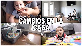 CAMBIOS EN LA CASA │MI BEBE COME COMIDA ENTERA 👶🏻🍎