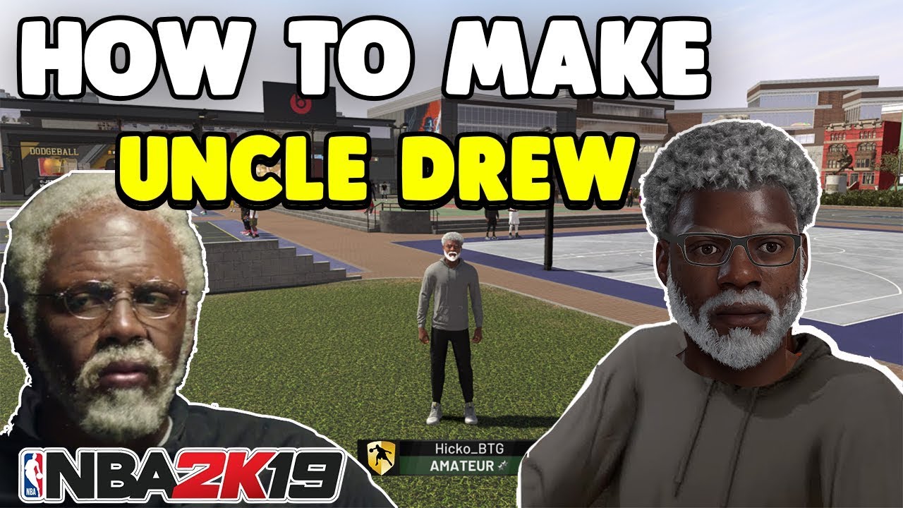 How to Make Uncle Drew in NBA 2K19🔥(new 