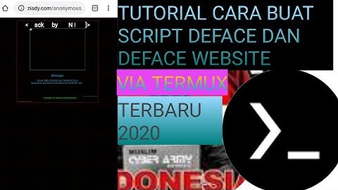Tutorial Cara DEFACE MENGGUNAKAN ANDROID - TERMUX