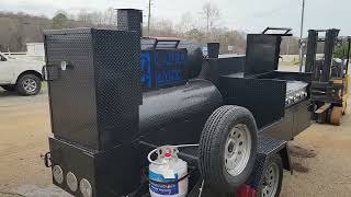 Company Sign Logo Mega Hogzilla Bbq Smoker Grill Trailer FOR SALE Rentals Griddle Propane Burner by Custom BBQ Smoker Grill Trailers for Sale Rentals 252 views 2 months ago 4 minutes, 34 seconds