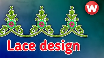 embroidery Lace digitizing in wilcom 2006