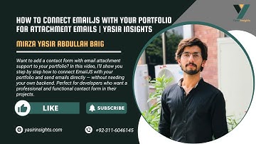 How to Connect EmailJS with Your Portfolio for Attachment Emails | Yasir Insights