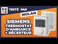 Thermostat dambiance sans fil rdh10rfset  rcepteur siemens  test et avis