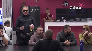 Zadruga 6 - Brendon izgoreo, penje se na sto, pa zapretio zadrugarima - 29.11.2022.