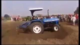 POWER TEST Strong Tractors In Punjab New Holland ★ JATT DA TRACTOR Video HD