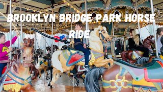 Jane’s carousel brooklyn bridge Horse Rides | Brooklyn Bridge | Brooklyn | 4K Video | New York City