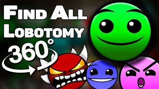 FIND All Hiden Geometry Dash Lobotomy - Fire in the Hole 360° VR #2