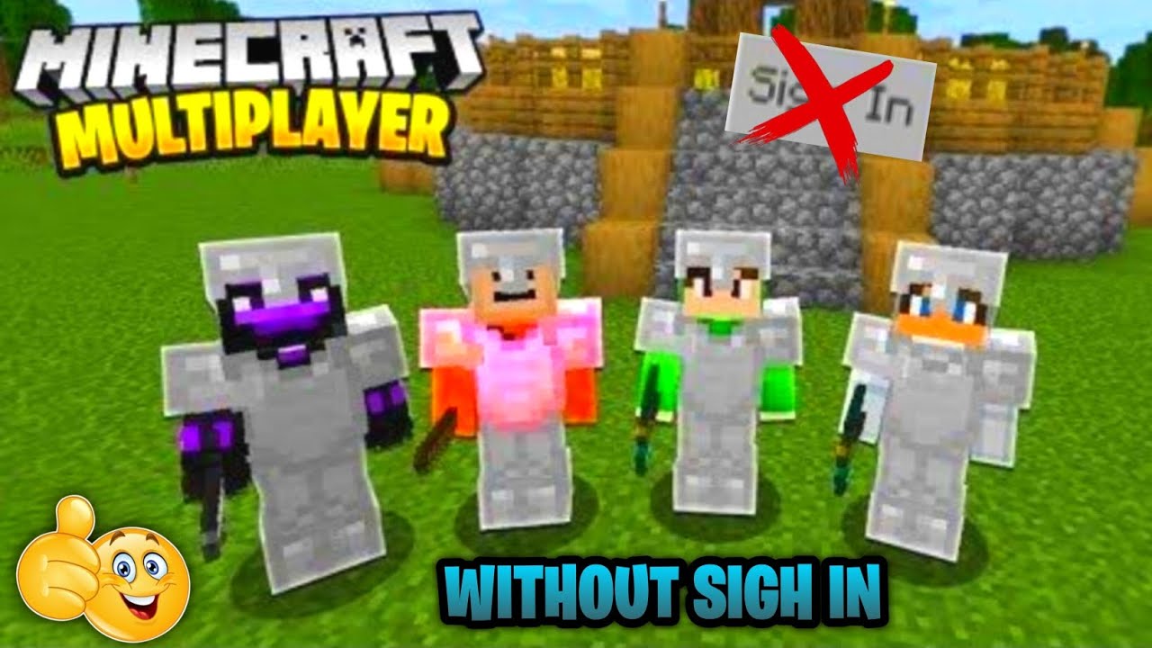 MINECRAFT PE: PLAY MULTIPLAYER WITHOUT SIGN IN 1.20 & 1.21+ How to play ...