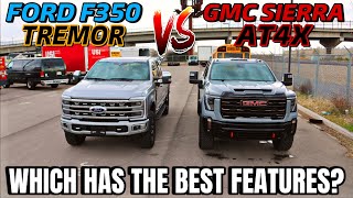 2024 GMC Sierra 2500 AT4X VS Ford F350 Platinum Tremor: The Ultimate HD Comparison!