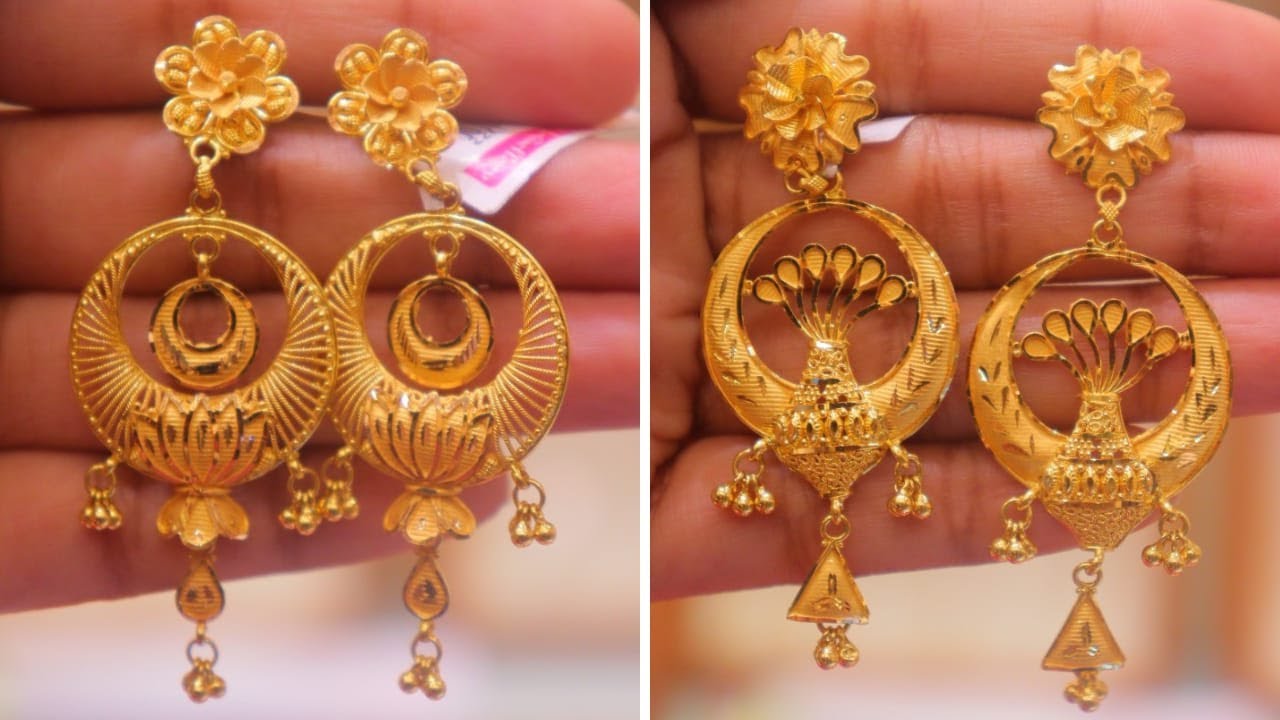 New Gold Pasha Earrings Design Gold Kan Pasha Latest Gold Earrings Design With Price Crazy Jena Youtube