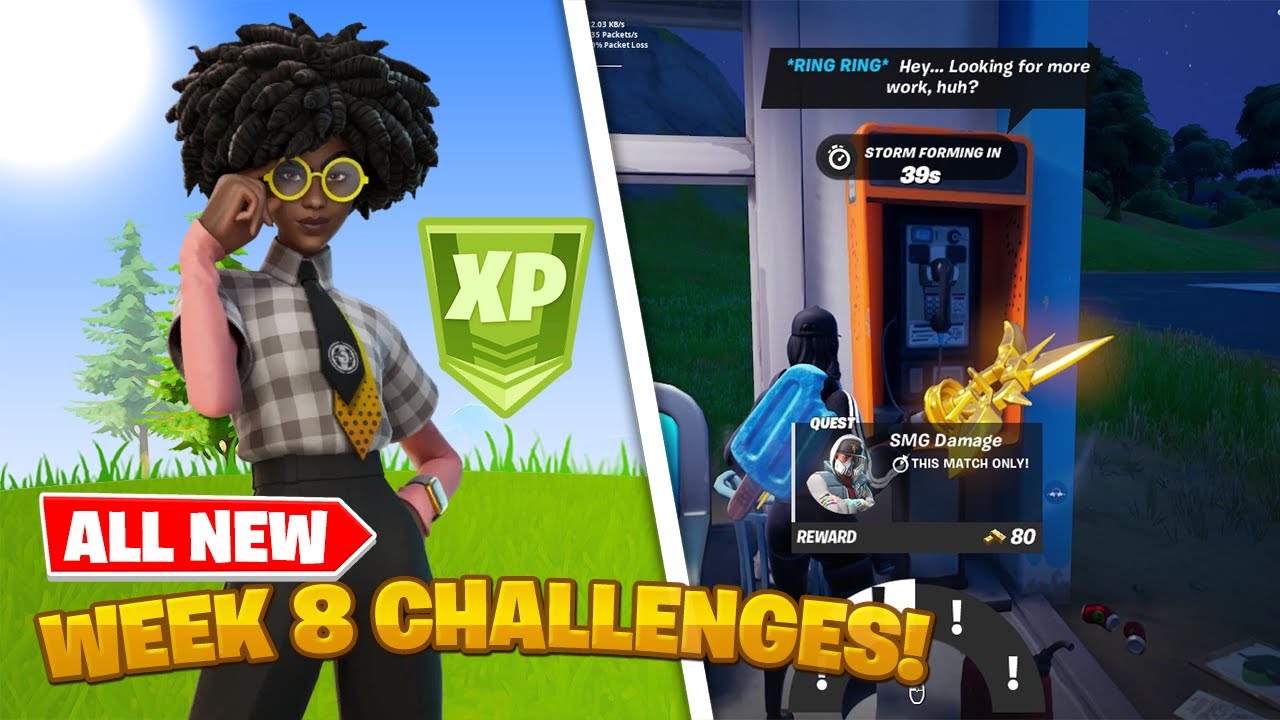 EVERY NEW Doctor Slone Week 8 Legendary XP Quest in Fortnite - TUTORIALS! (New XP Quests)