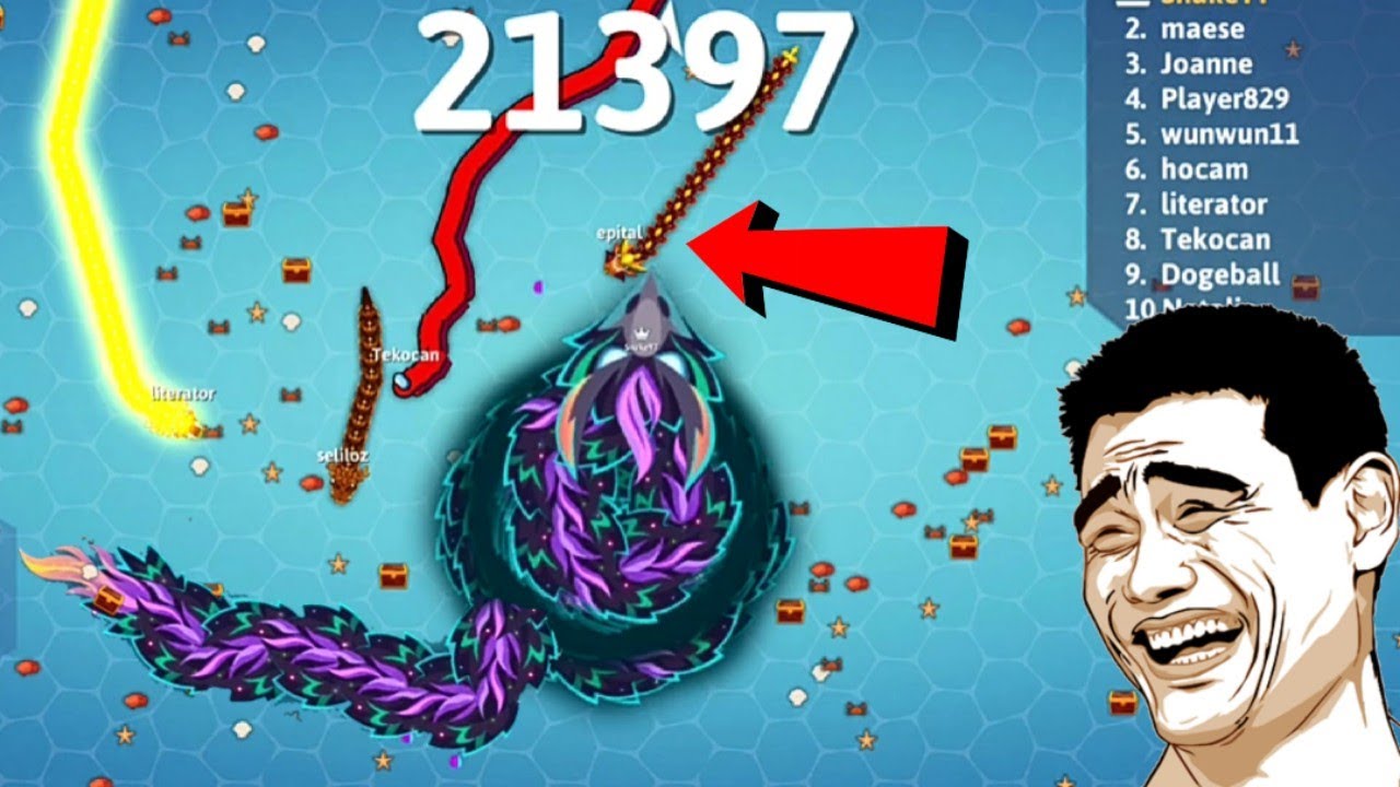 Snake.Io 🐍 I Donate My Entire (22,000) Score To Tiny Snake! 🐍 Epic