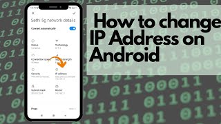 How to change IP address on android