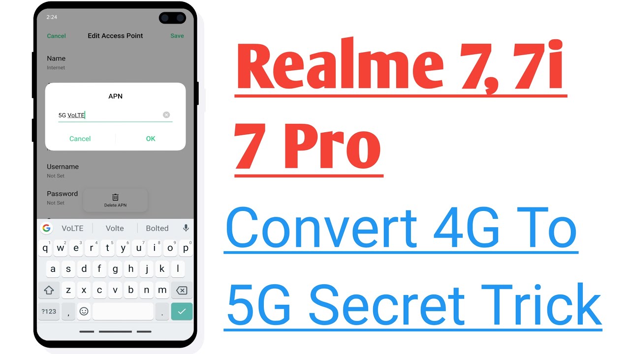 Realme 7, 7 Pro, 7i Convert 4G To 5G Secret Setting Only Realme 7 Series