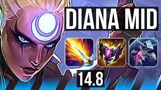 DIANA vs VEX (MID) | 10/1/6, Legendary, 400+ games | EUW Diamond | 14.8