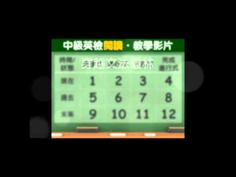 《全新全民英檢中級 聽力 & 閱讀題庫解析》免費教學影片【動詞的時態】