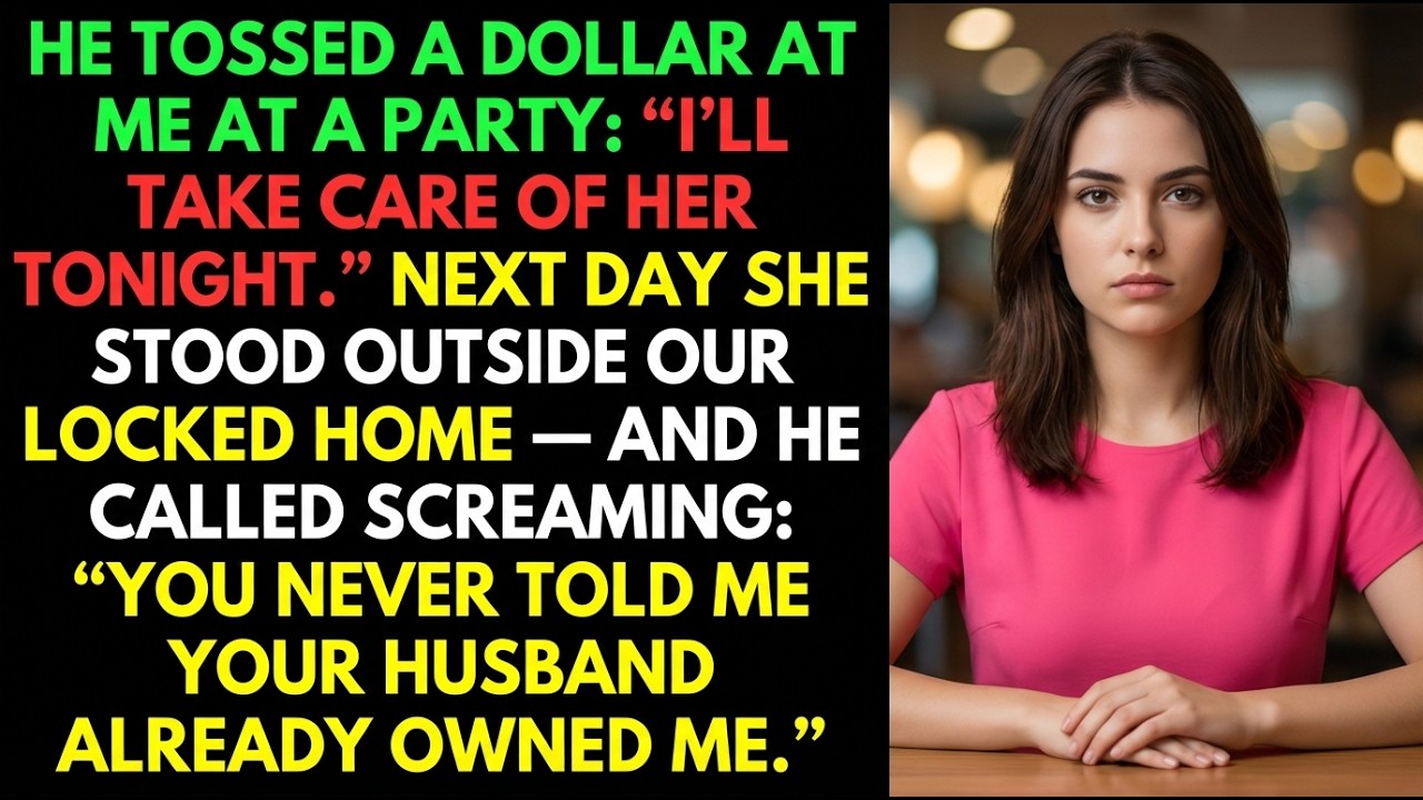 At a Party He Threw $1 at Me and Said He’d Take My Wife — Next Day Everything Collapsed