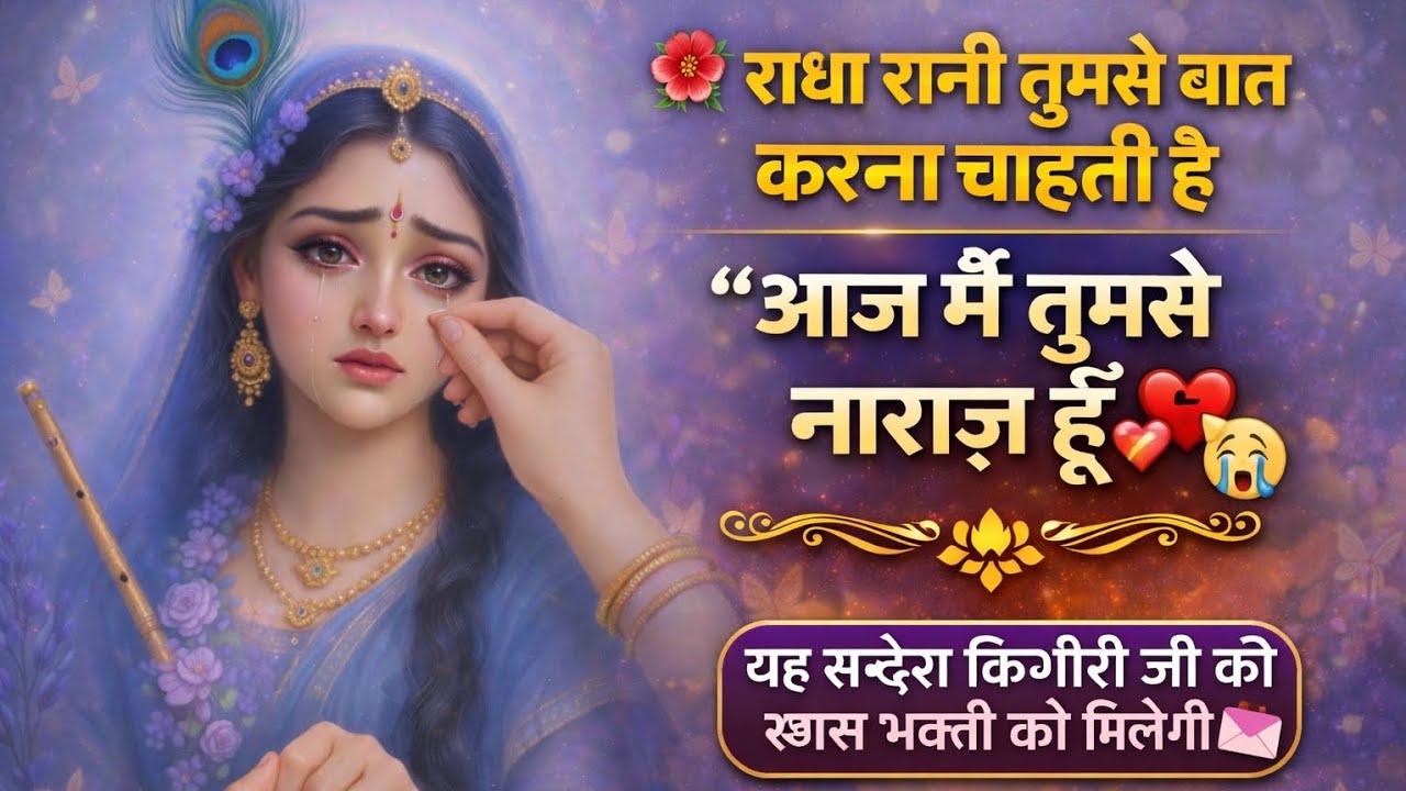 🌺राधा रानी तुमसे बात करना चाहती है“आज मैं तुमसे नाराज़ हूँ”😔💔 #radheradhe 