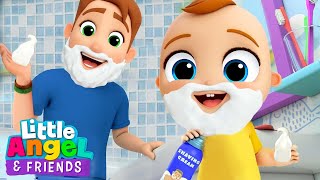 Daddy is the Best | Baby John | Little Angel And Friends Fun Educational Songs
