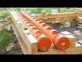 Грядка для клубники из трубы - клубника в трубе ПВХ 200 мм strawberries in a PVC pipe 200 mm