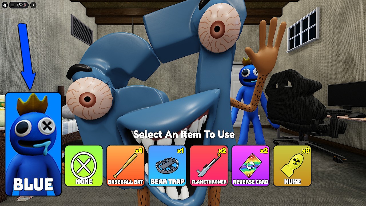 Roblox Enter Brainrot: НОВОЕ СЕКРЕТНОЕ ОРУЖИЕ BLUE RAINBOW FRIENDS