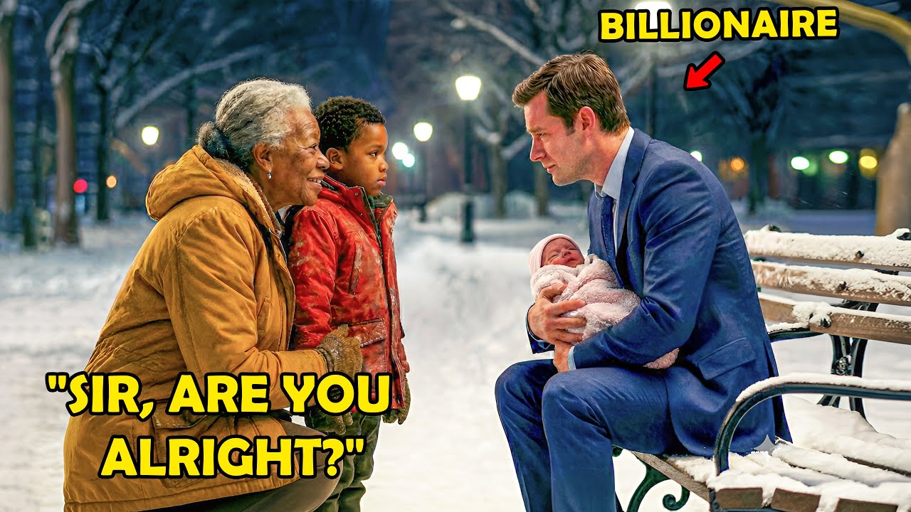 Elderly Woman Saves a Billionaire and His Newborn — Days Later, He Takes Them to His Mansion