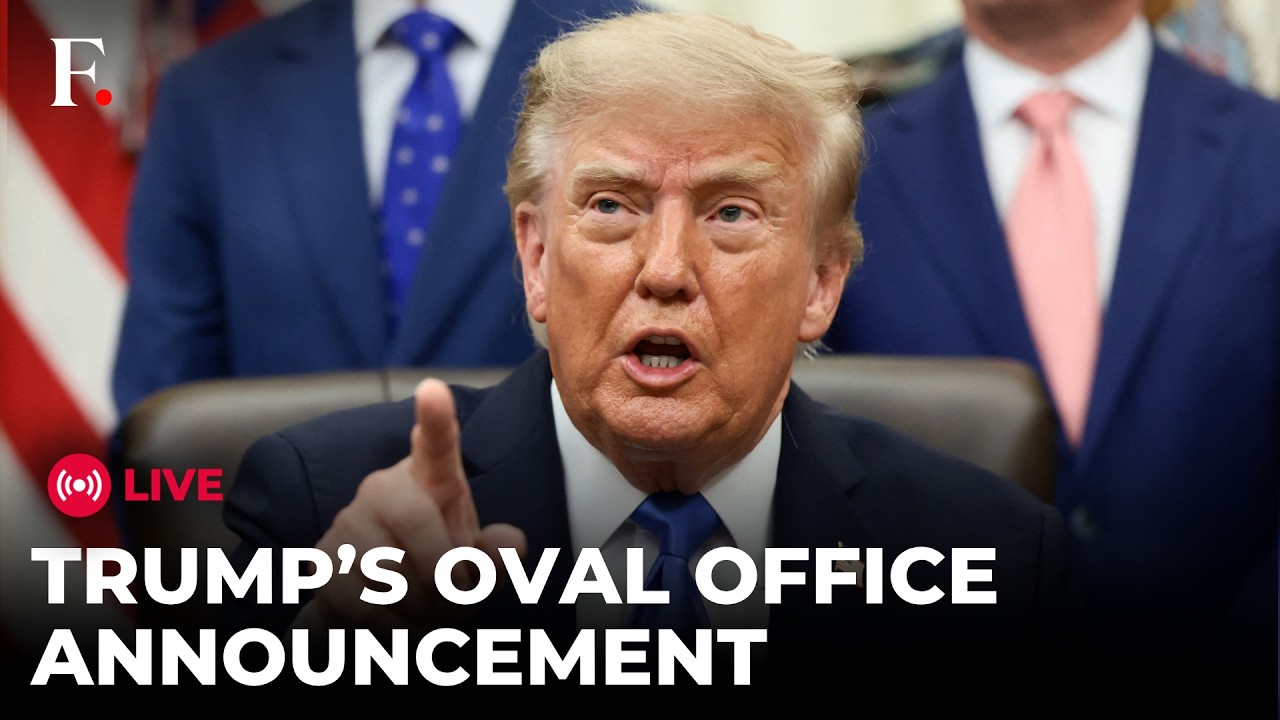 TRUMP LIVE: US President Trump Makes an Announcement in Oval Office thumbnail