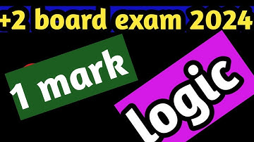 Class 12th logic mcq selection question 2024 // MCQ logic class 12th