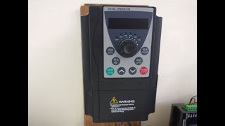 CNC6040 2 2kW spindle with Chinese VFD Setting Parameters Set up programming