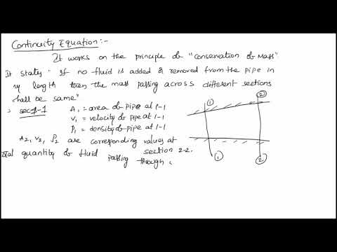 continuity equation derivation