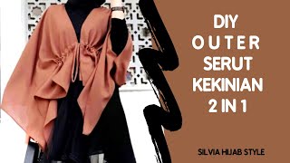 How to Sew Outer | Cara Membuat Outer [serut] #outer