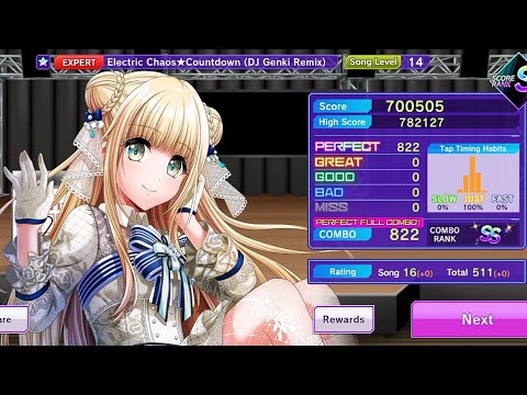 D4DJ Groovy Mix Electric Chaos Countdown DJ Genki Remix Peaky P Key EX 14 PFC 