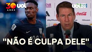 TÉCNICO DA BÉLGICA DEFENDE BALOGUN APÓS ELIMINAÇÃO DOS EUA NA COPA DO MUNDO: 'ELE NÃO É O CULPADO'